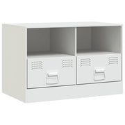 Mobile TV | Armadietto TV | Mobile Porta TV Bianco 67x39x44 cm in Acciaio