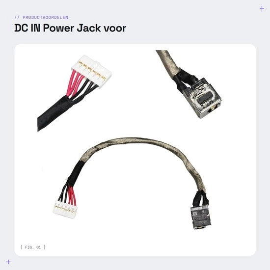 Alimentatore DC IN per Porta di Alimentazione per Laptop MSI