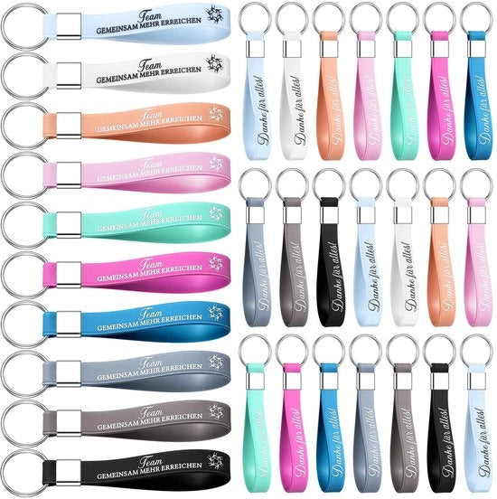 Sostegni per chiavi da 30 pezzi - Regalo personalizzato - Ringraziamento per colleghi - Addio/Pensionamento - Regali per relazioni - Accessori emotivi