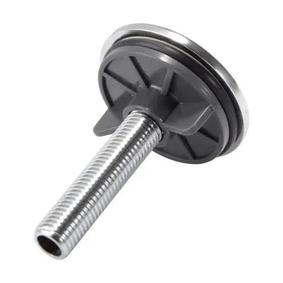 Coppia tappi copriforo 47 mm in acciaio cromato per lavabo e bidet