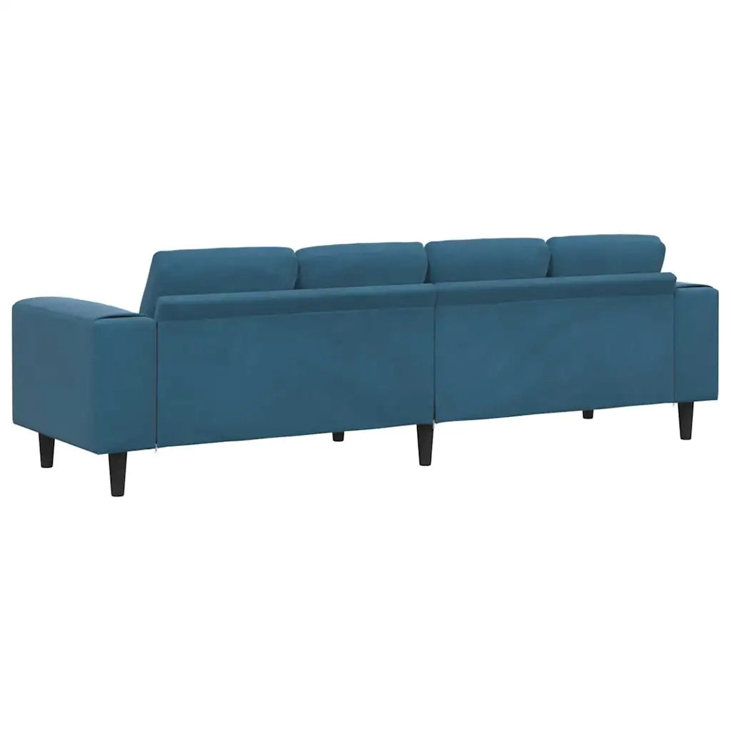Divano per Soggiorno Blu 250 x 77 x 76 cm 3335090