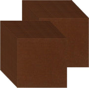 Set di 36 adesivi autoadesivi 30x30 cm - Marrone - Tappeto morbido per hotel, casa e ufficio