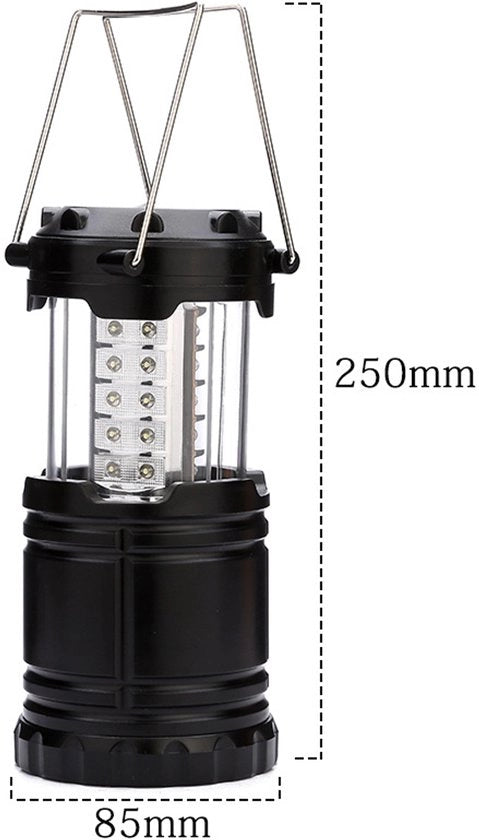 Lampada LED per campeggio - lampada di emergenza portatile (escluso batterie AAA), adatta per campeggio, attività all'aperto e uso domestico, illuminazione all'aperto, lampada all'aperto, senza batterie, modello medio 2
