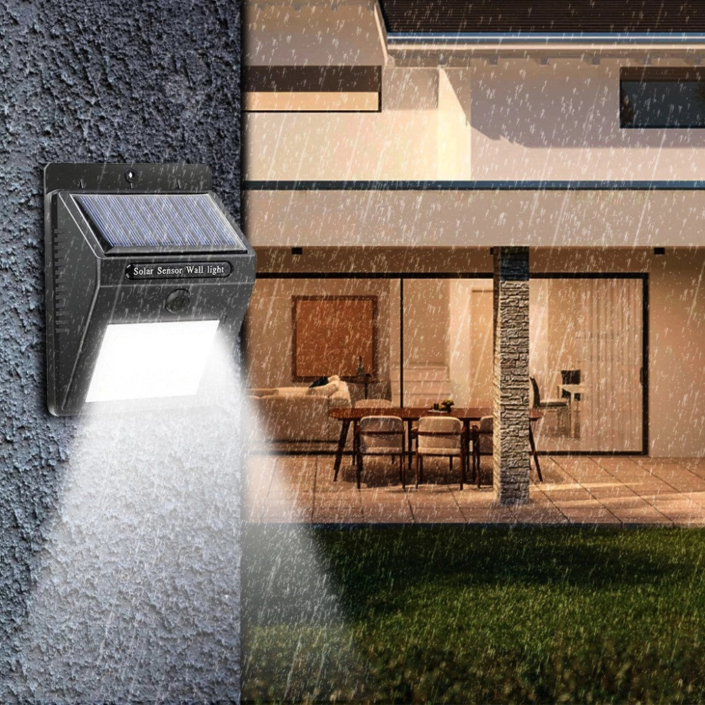 Faretto Solare da parete a LED 1200mAH con sensore di movimento