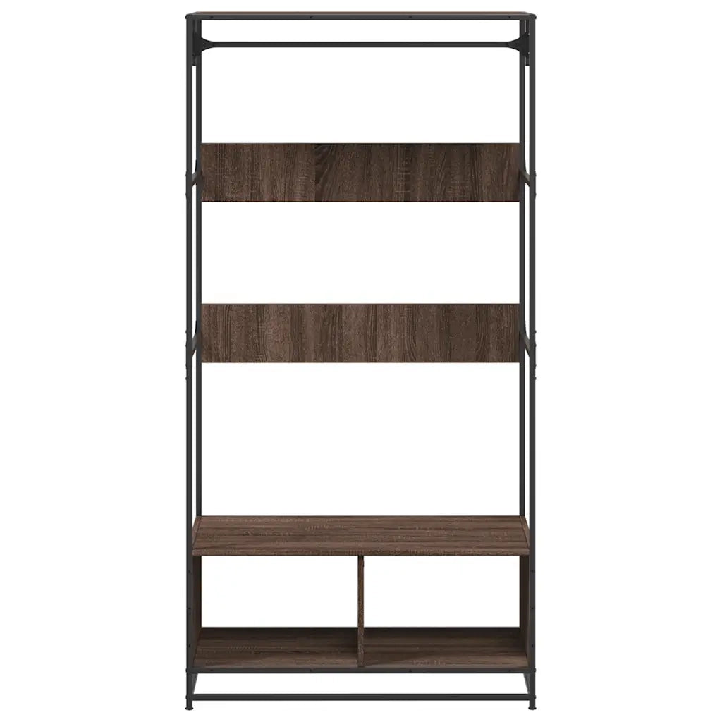 Armadio Rovere Marrone 90x50x180 cm in Truciolato 849298