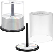 Organizzatore di CD in plastica trasparente - Capacità 100 CD - Contenitore per CD - Organizzatore di CD - Design semplice