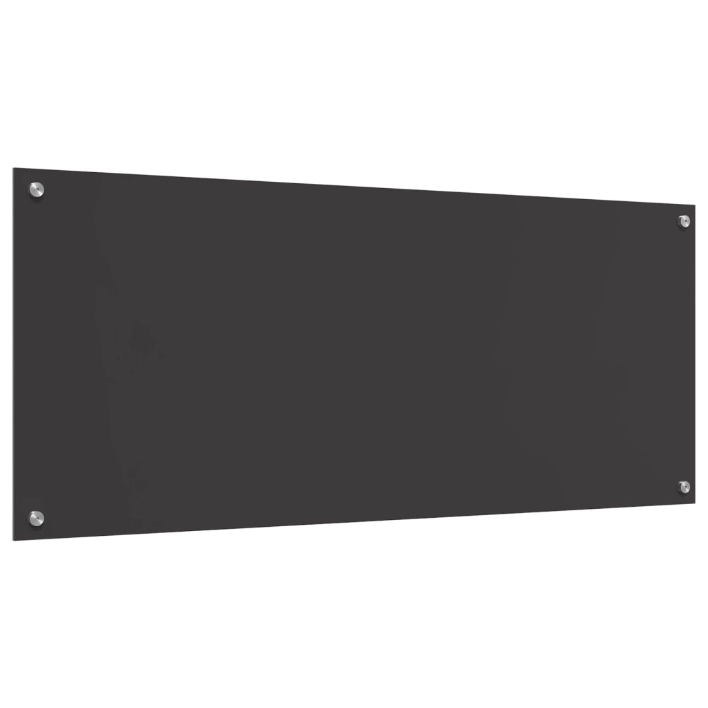 Schienale da Cucina Grigio Scuro 120x50x0,6 cm in Vetro Temperato -