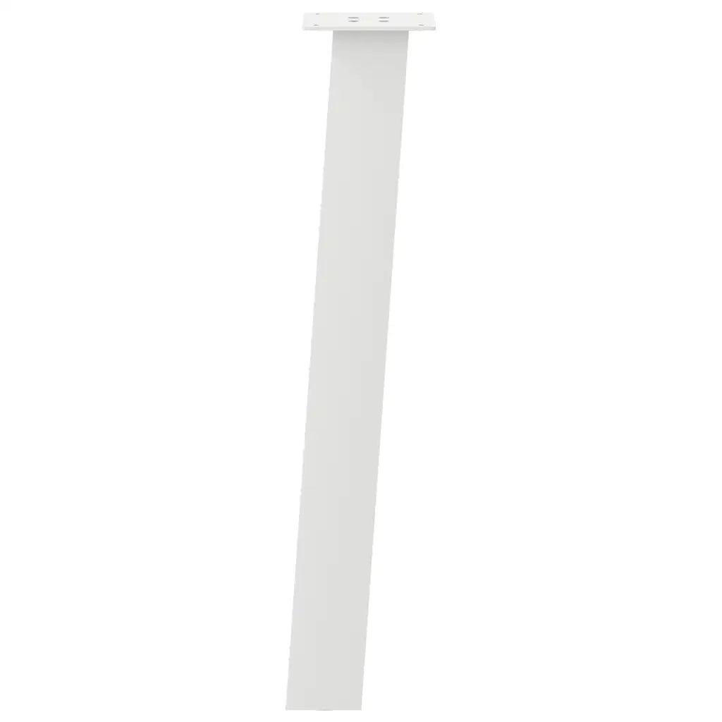 vidaXL Gambe per tavolo consolle 4 pz bianche 72 cm in acciaio