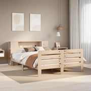 Letto senza Materasso 135x190 cm in Legno Massello di Pino 3309896