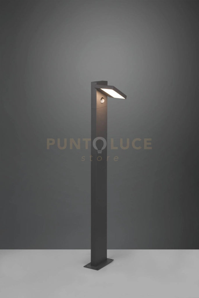 Palo esterno HORTON LED in fusione orientabile con sensore antracite 426369142