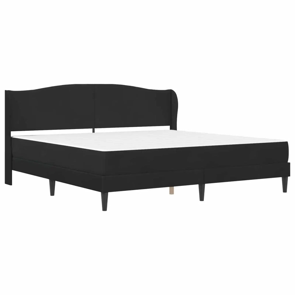 Struttura del letto con testiera Nero 180 x 200 cm Velluto