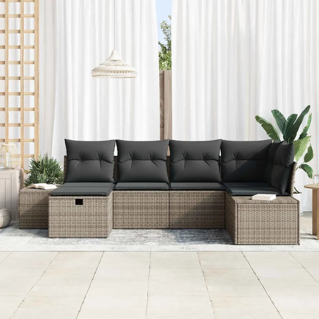 Set di divani con cuscino 7 pcs polyrattan