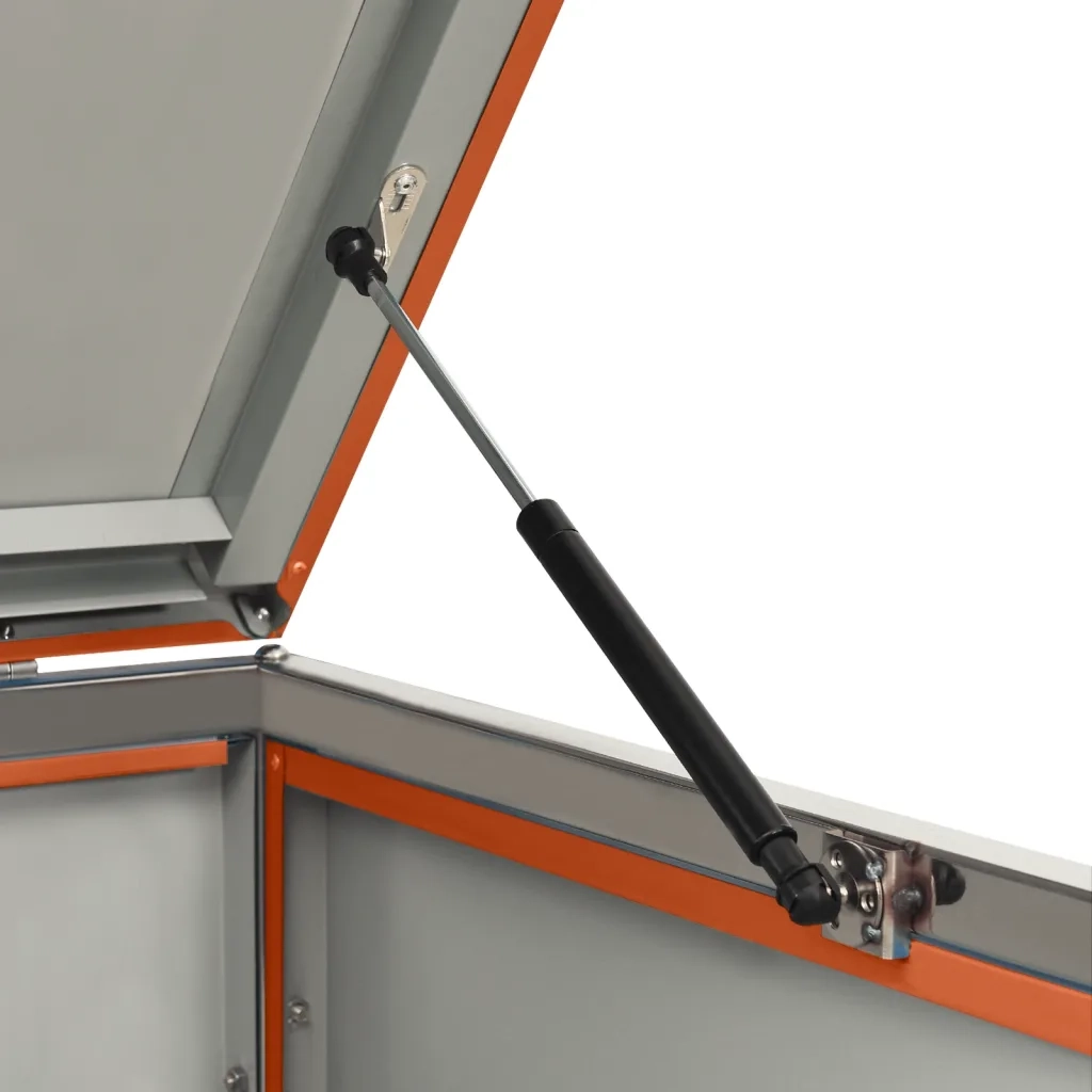 Copribidone per Spazzatura Singolo 69x77,5x112,5cm Acciaio Inox 149563