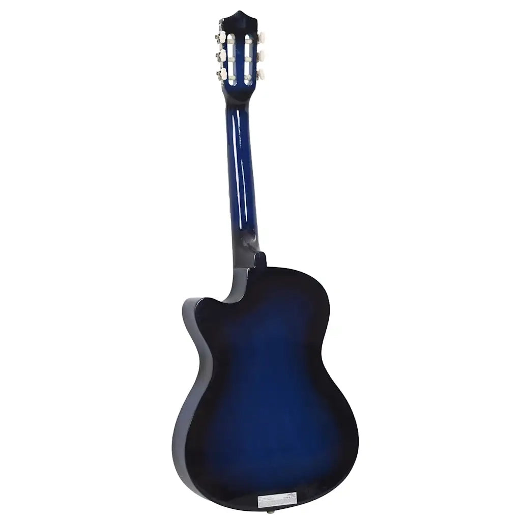 Set Chitarra Classica Western 12 pz con 6 Corde Blu 38" CFW4712898