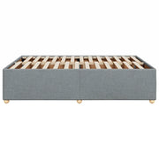 Giroletto senza Materasso Grigio Chiaro 160x200 cm Tessuto
