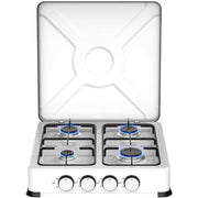 FORNELLO GAS FLAME 4 DOMUS  ACCIAIO VERNICIATO BRUCIATORE 4 KW 6,2