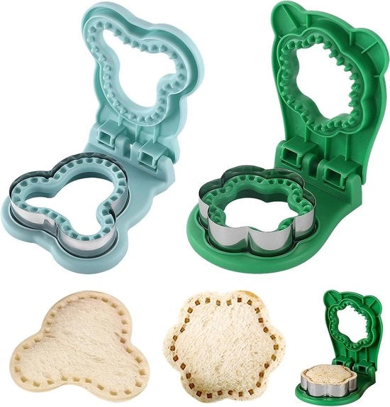Set di fori per verdure e pane per bambini - Forma di birra e fiori - Con chiusura ermetica