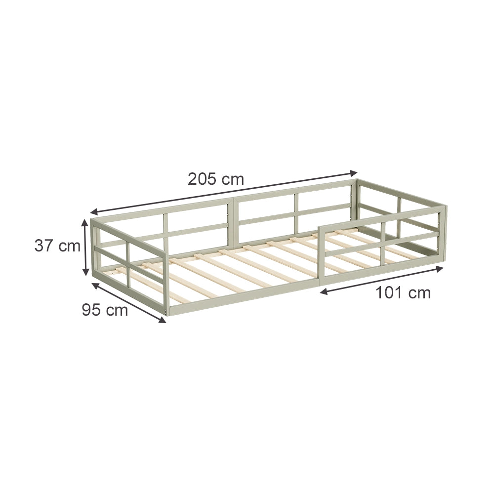 Vitalispa Letto per bambini Grigio 205 x 95 cm Senza materasso