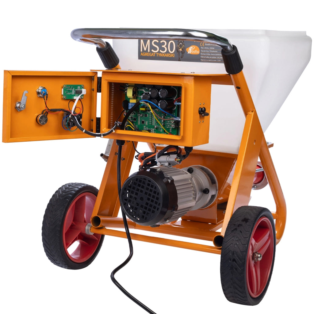 Agitatore per Intonaco Rosfix MaxStream30 – Motore 3000W, 16L/Min | Serbatoio 50L | Per Intonaci e Malte