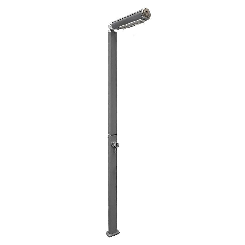 Doccia da esterno ed interno QUICK in alluminio, con miscelatore - Doccia Da Esterno Ed Interno Quick In Alluminio, Con Miscelatore Colore Ardesia