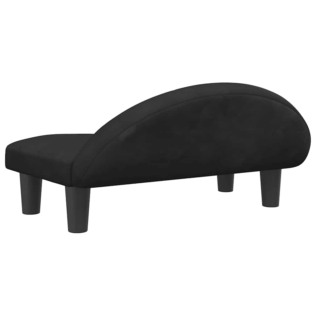 Cuccia per cani comoda 70 x 52 x 30 cm velluto nero 02_0042901