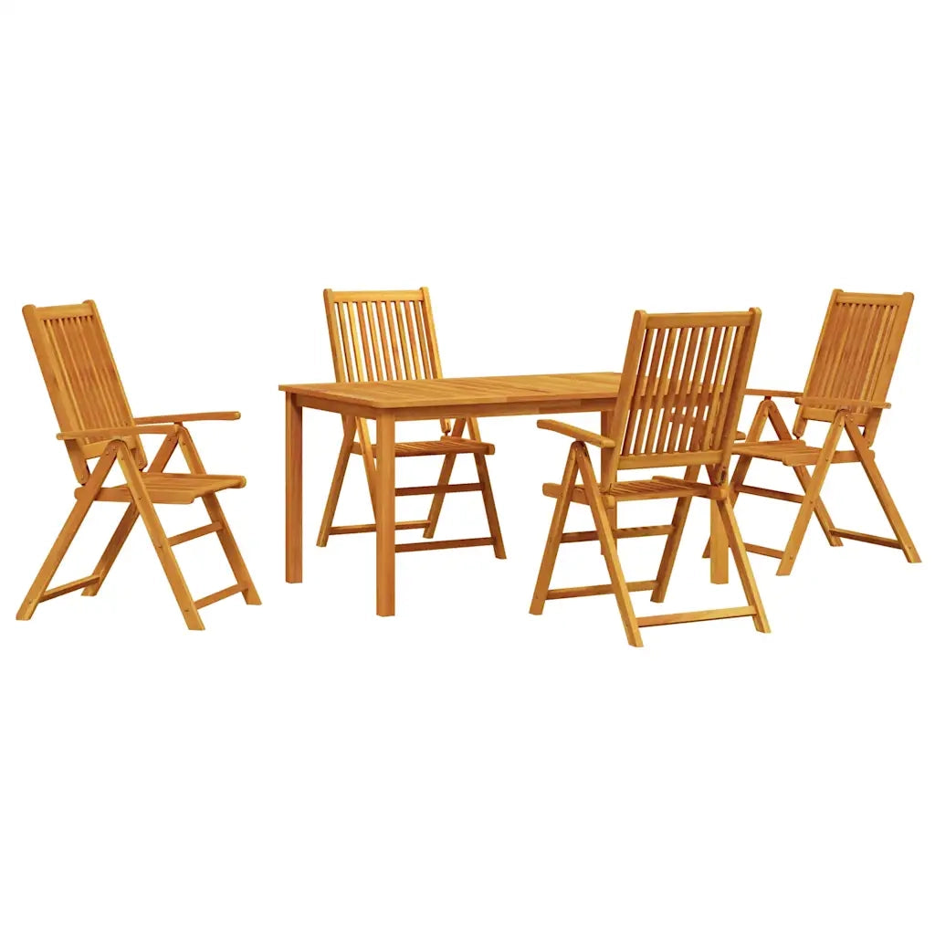 Set da Pranzo per Giardino 5 pcs Marrone
