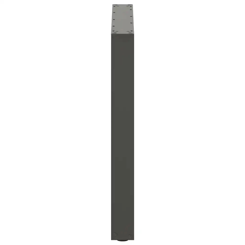 vidaXL Gambe per tavolo da pranzo a forma di U 3 pz Antracite 80x(72-73) cm Acciaio
