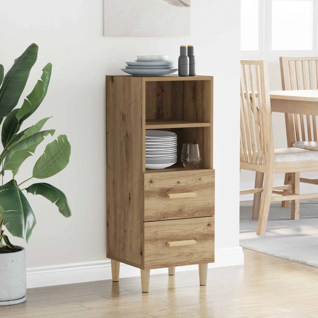 Credenza rovere artigianale 34 x 34,5 x 90 cm Legno multistrato 880944