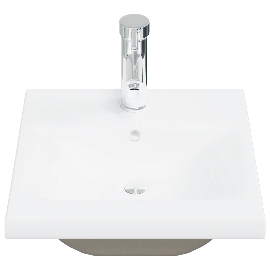 Mobile per Lavandino  con Lavabo Integrato in Legno Ingegnerizzato Nero