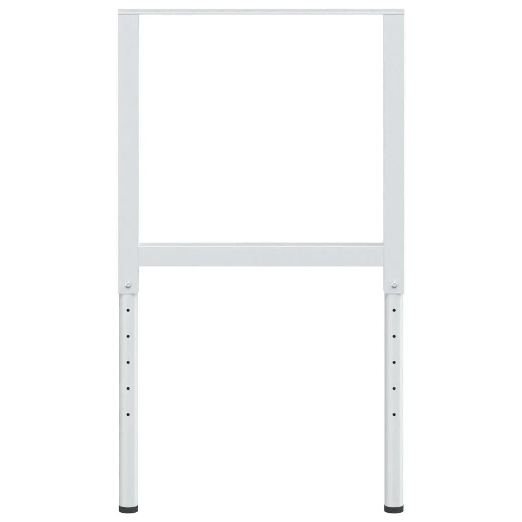 Telai per Banco da Lavoro 2 pz in Metallo 55x(69-95,5) cm Grigi 147932
