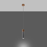 Lampada a sospensione ZANE 1 grigio