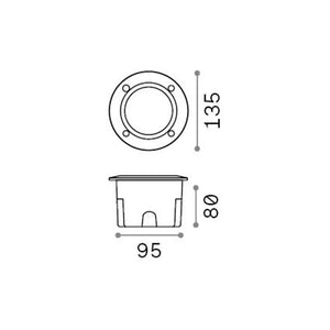 Lampada Da Incasso Moderna Avenue Materie Plastiche Nere 1 Luce Gx53 W 4000K