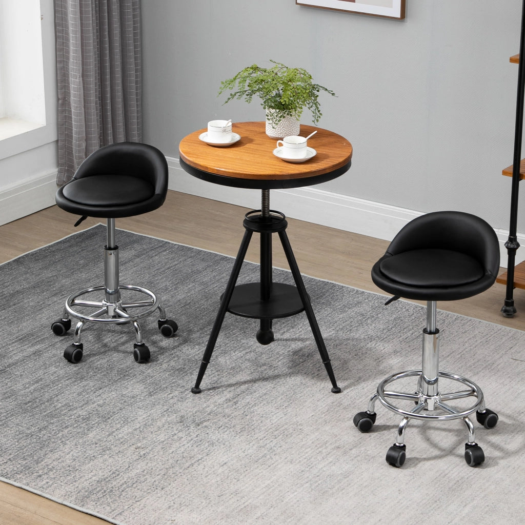 Poltrona girevole con schienale ¨C Minimal ¨C Grigio, altezza regolabile 57-72 cm