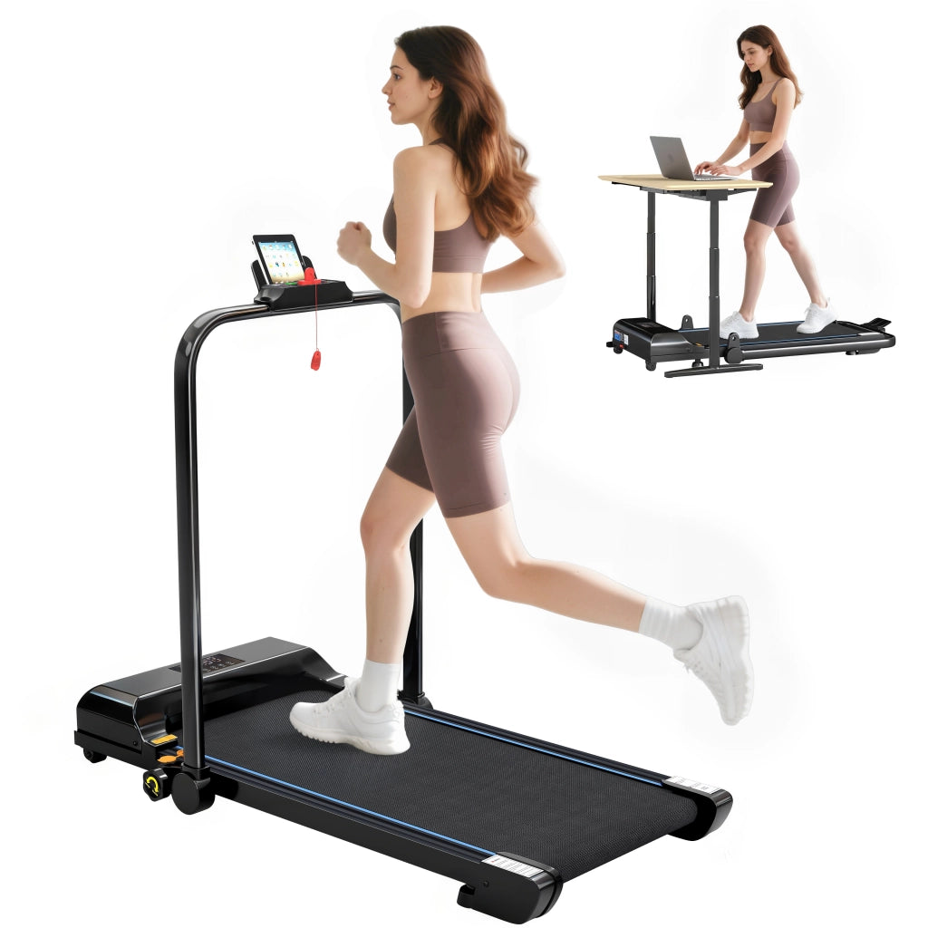 Tapis roulant pieghevole 2,5 HP ¨C zephmum ¨C Nero, velocit¨¤ regolabile 10 km/h, schermo LED, telecomando