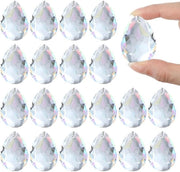 Decorazione per finestre a cristalli - 20 pezzi - Suncatcher con prismi - 38 mm - Vetrini per protezione dal sole