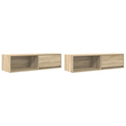 Mobili TV 2 pz | Armadietto TV | Mobile Porta TV Rovere Sonoma 100x31x25,5cm in Legno Multistrato