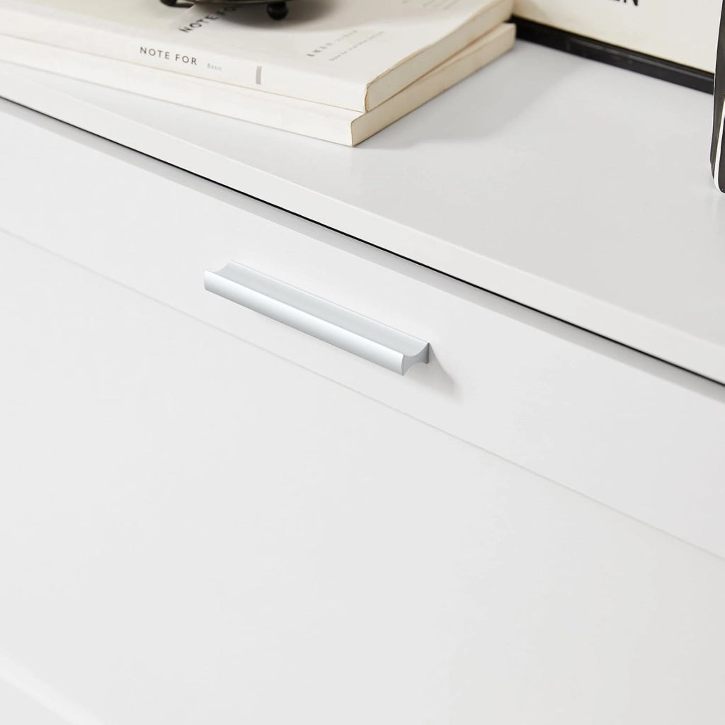 Scarpiera Salvaspazio Slim Scarpiera Ingresso a 2 Ribalte - Design Compatto Moderno + Capacità 12 Paia + Adatta a Corridoi Stretti - Bianco 60x25x80cm FSR137-W