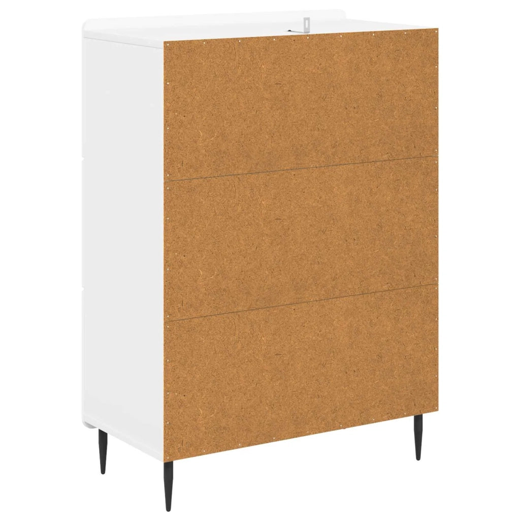 Mobile con Cassetti Bianco Lucido 66 x 34,5 x 92 cm 894379