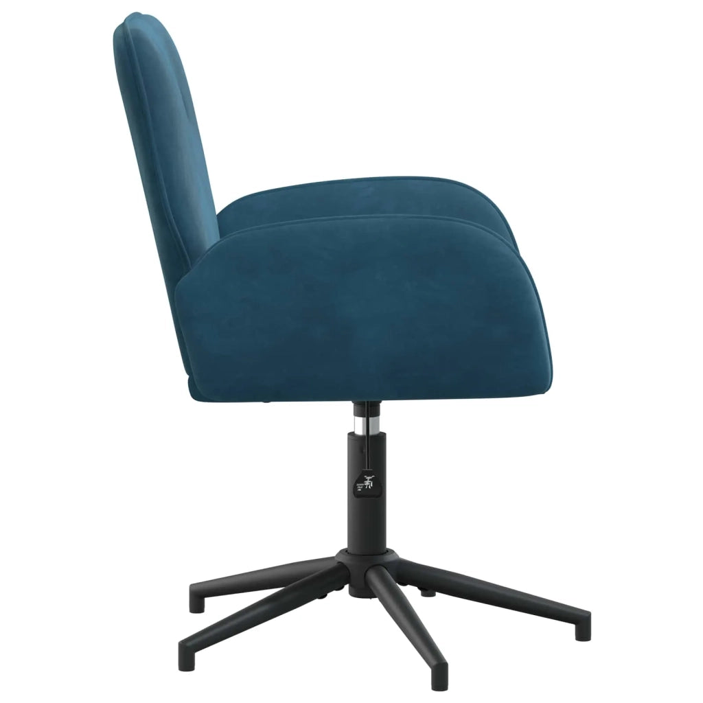 Sedia da scrivania girevole 54 x 55 x 90 cm Blu Velluto (V) 42034351