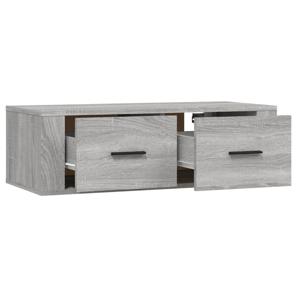 Mobile TV Pensile Grigio Sonoma 80x36x25cm in Legno Multistrato 816838