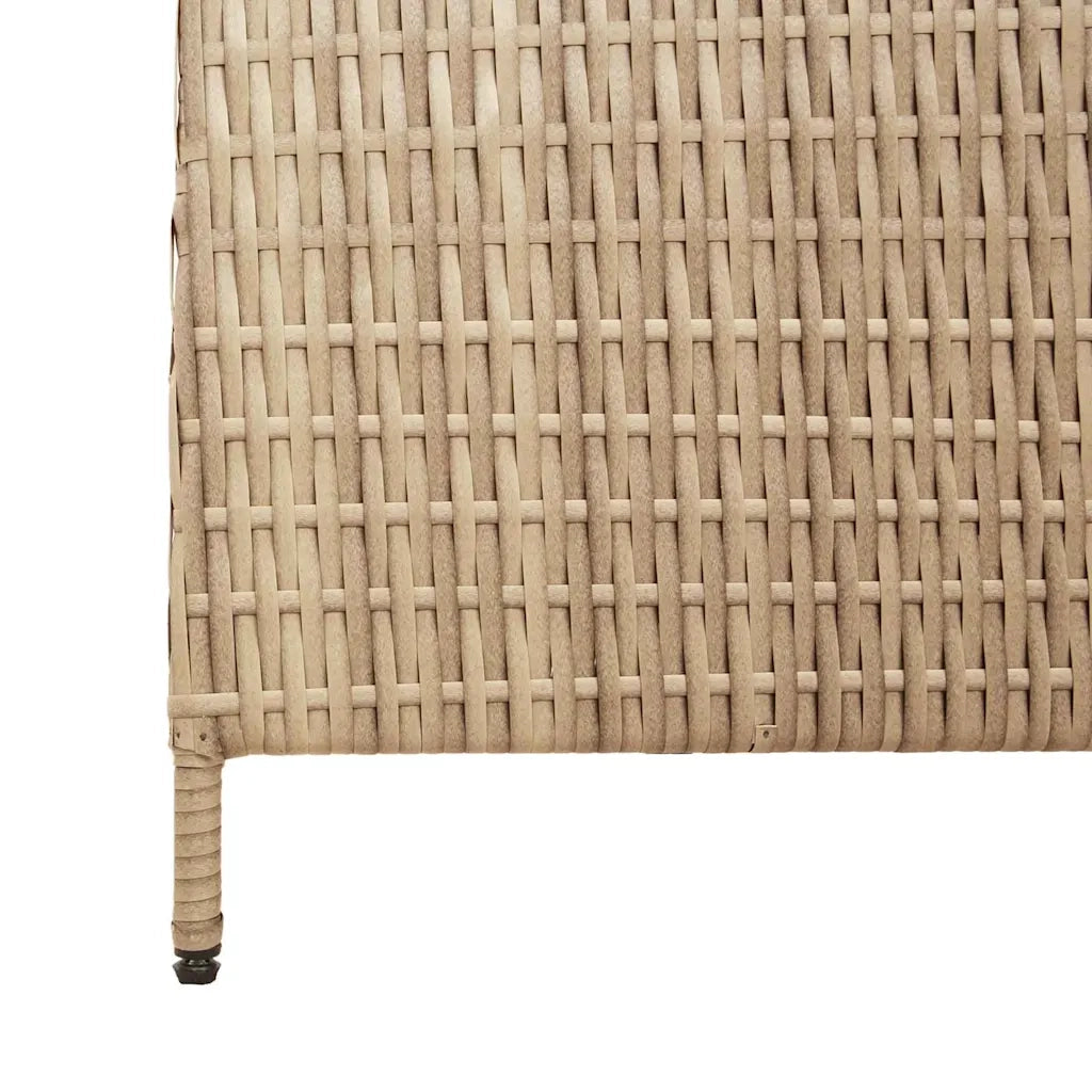 Divider per stanze Beige 195 x 180 cm polyrattan 42003679