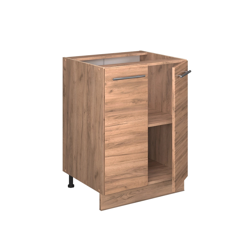 Vicco Mobiletto base cucina Quercia dorata 60 cm , PL Marmo