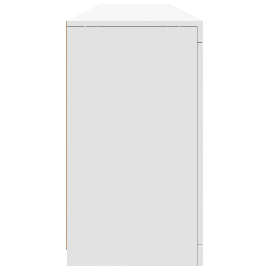 Credenza con Luci LED Bianca 162x37x67 cm 3208995