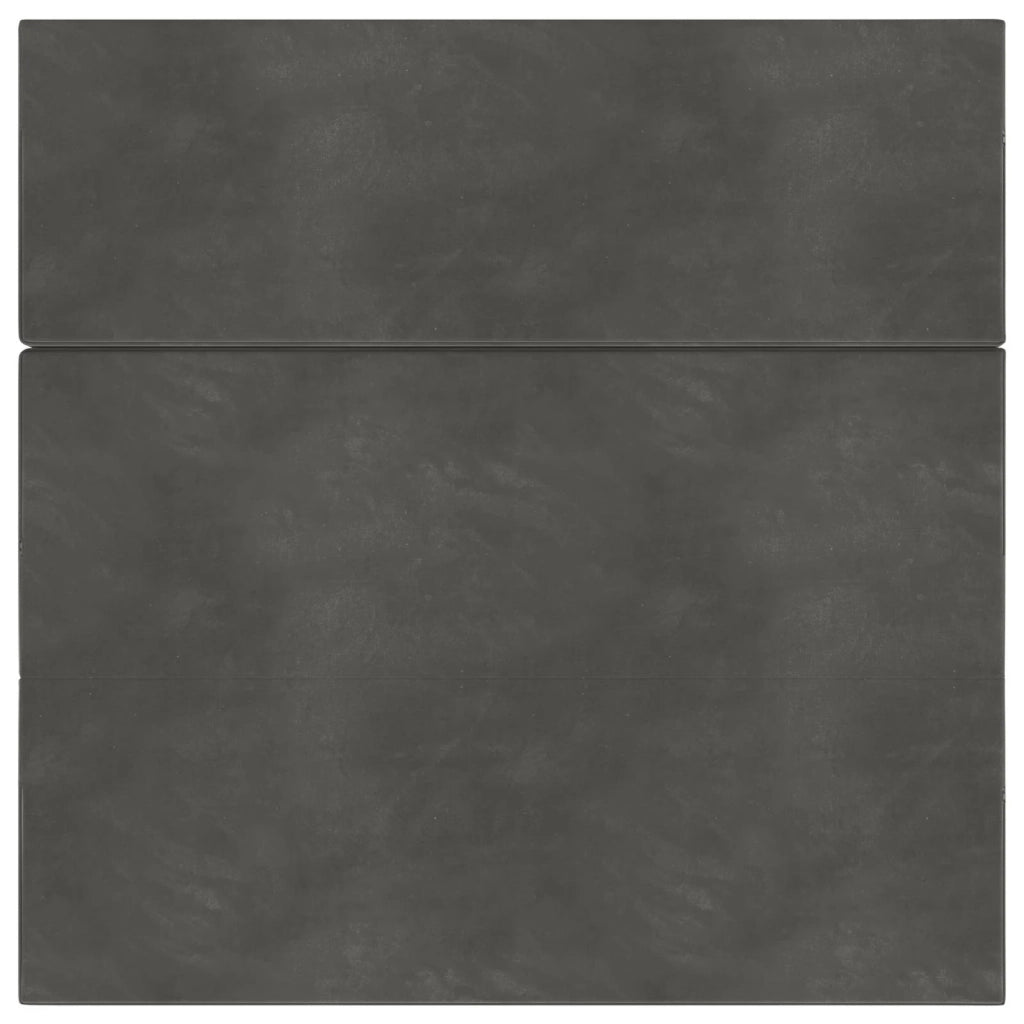 Divano Letto Pieghevole 200 x 67 x 45 cm Grigio Scuro 900264