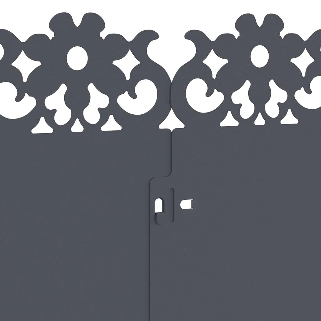 Bordure per prato 20 pz Antracite 103 x 0,05 x 22 cm Acciaio CFW5499528