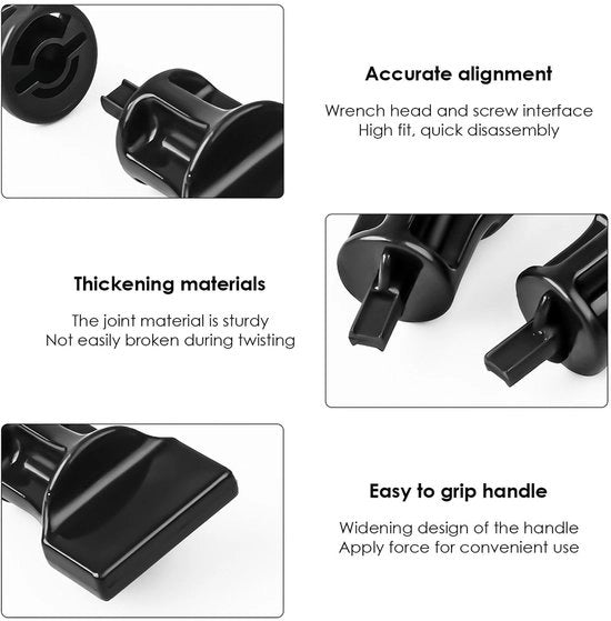 Set di 6 tubi di scarico per oli - compatibile con Audi/VW - per rimuovere il liquido di cambio - assicura la chiusura ermetica per evitare perdite e gocce - prodotto in plastica - accessorio per la manutenzione del veicolo