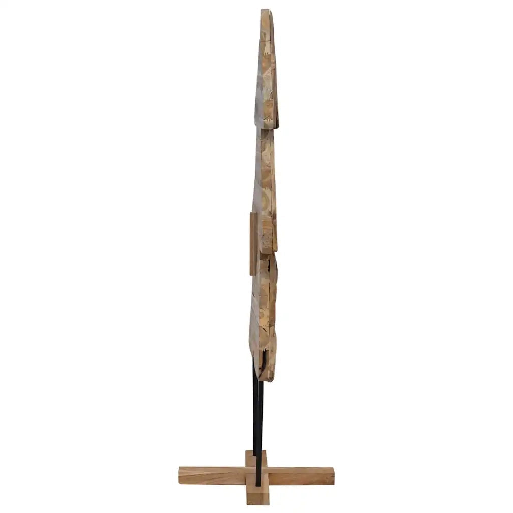 Albero di Natale Marrone 151 cm Legno massello di teak 42017932
