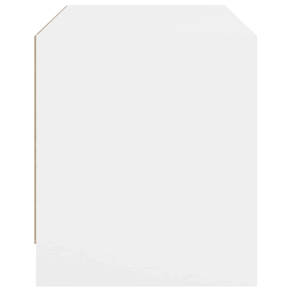 Mobile TV multimediale scaffale TV credenza mobile TV per sala da pranzo soggiorno camera da letto con ante in vetro 68 x 37 x 42 cm bianco 02_0026911