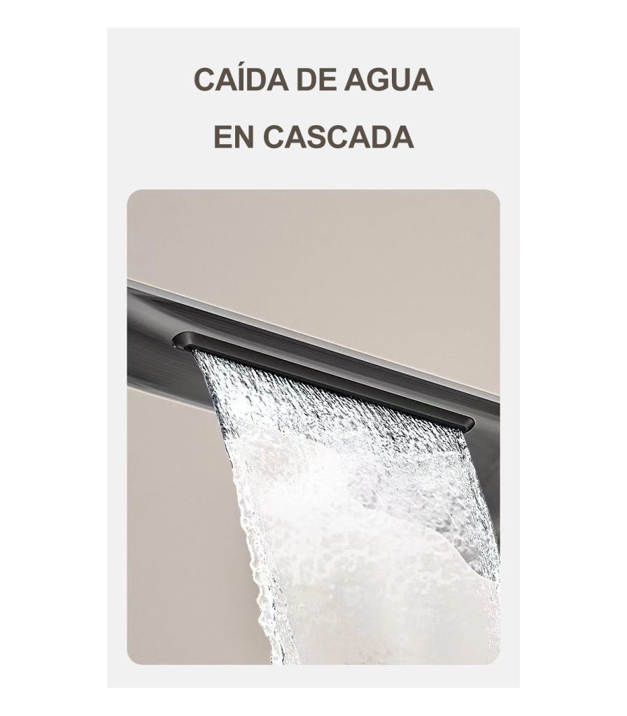 Colonna Doccia-Bagno Tomahawk LH-2366+KIT | Termostatica | Corpo Rame-Latto H59 | Barra Regolabile | Doccia a Mano