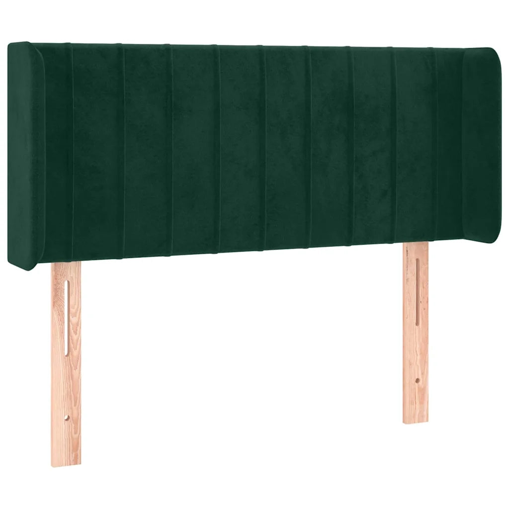 Testiera ad Orecchio Verde Scuro 83x16x78/88 cm in Velluto 3119039